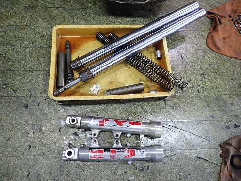 XJR400 インナーチューブ 銀 オイルシール41Π 612mm/～96