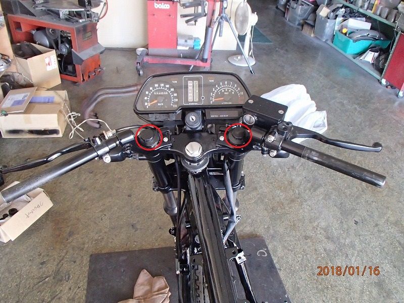 Z400GP 純正ハンドルの絞り取り付け : モリヤスBUILD & ENGINEERING PartⅡ