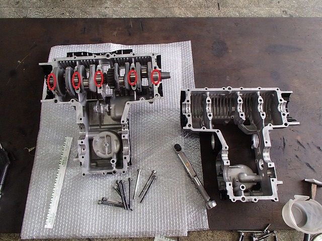 GPZ400Fクランクシャフトコンロッド純正当時物 Z400FX、Z400GP GPZ400F