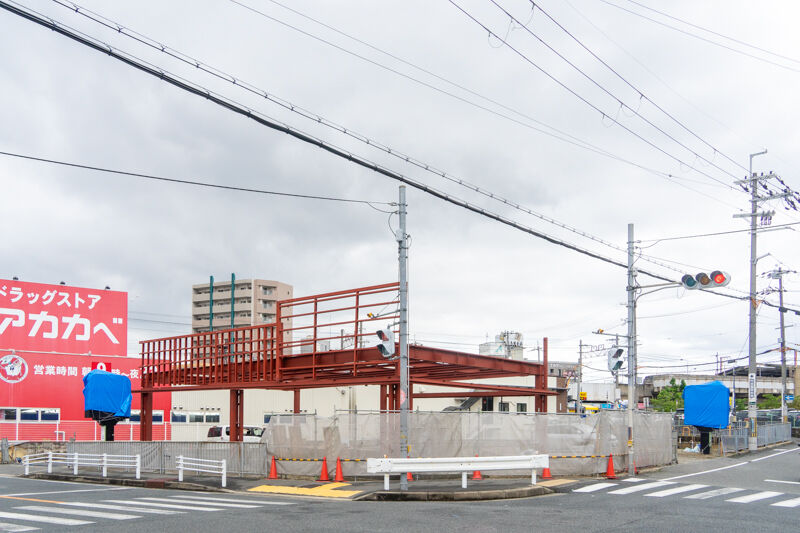 忍ヶ丘駅ちかくにつくってる 松屋 松のや のオープンは8月下旬 四條畷つーしん