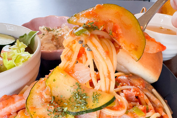 島本町 いちごdeいちえカフェ パスタ