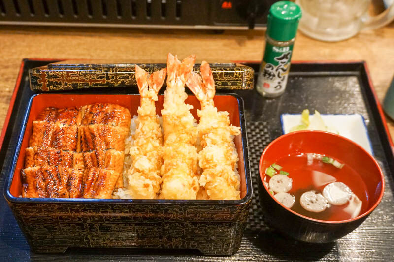 磯丸水産食堂 の うなぎ海老天重 高槻市高槻町 たかつーグルメ 高槻つーしん