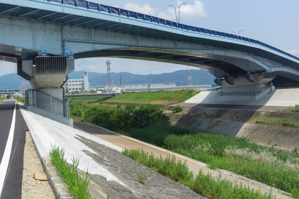 府道14号線付近芥川工事20210624111403
