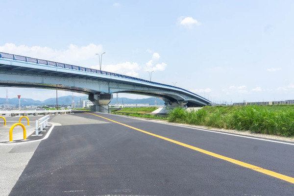 府道14号線付近芥川工事20210624111204
