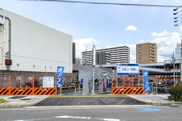 JR摂津富田駅ちかくに「摂津富田駅前駐輪場」ができてる