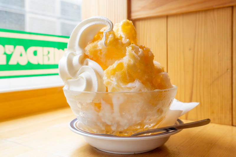 コメダ珈琲店 の 3種のフルーツミックスかき氷 高槻市城北町 たかつーグルメ 高槻つーしん