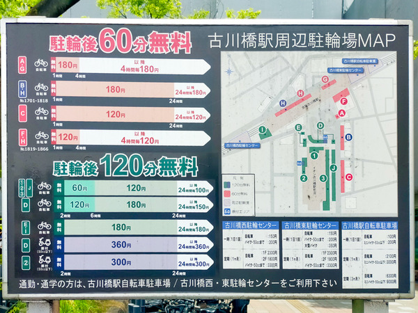 古川橋駅前 駐輪場 -230714-4