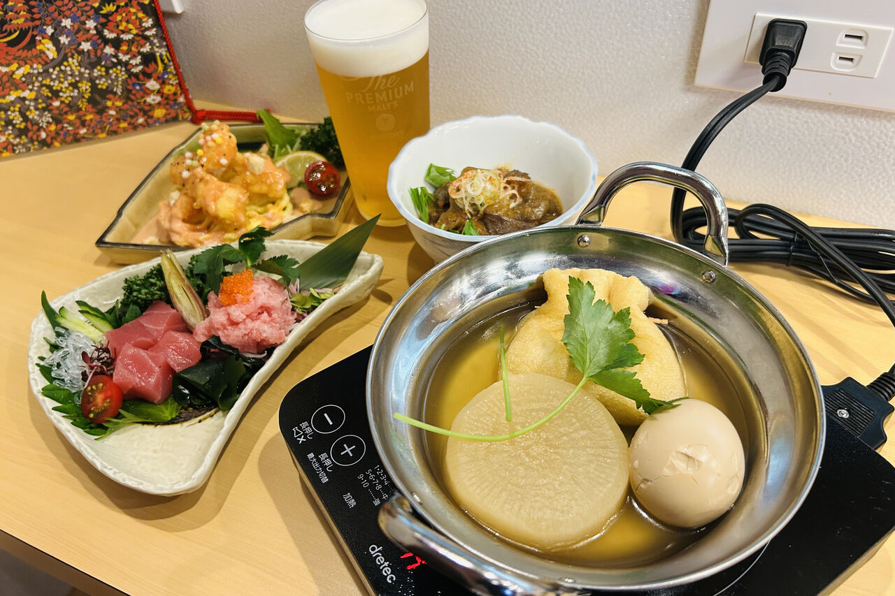 門真市常称寺町 おでん屋LaBo 彩 満足セット