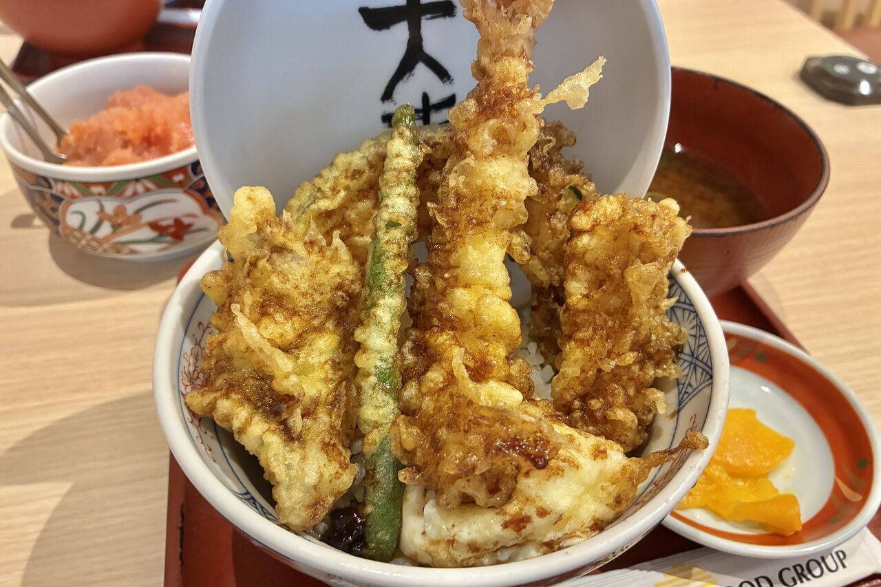 イオンモール大日4F天麩羅えびのやの天丼