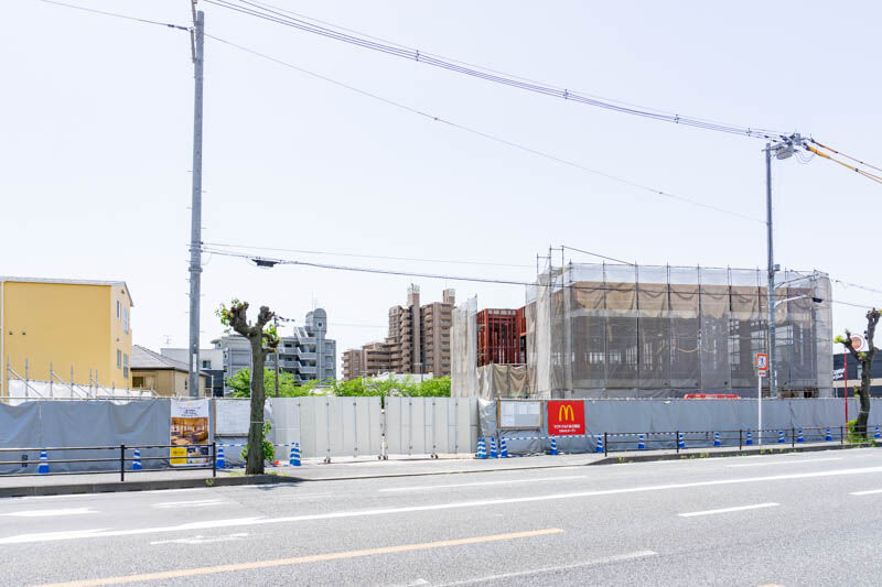 リニューアル中のマクドナルド古川橋店がちょっとできてきてる 7月16日グランドオープン 守口つーしん