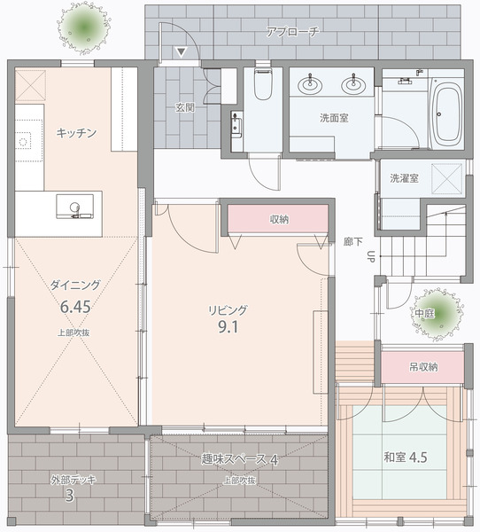 ツナガリの家間取り図