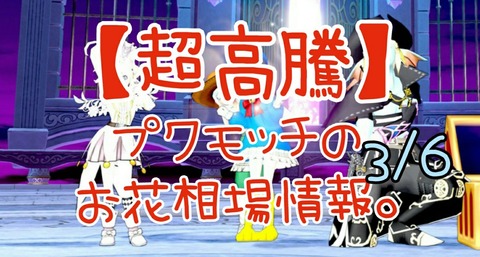超高騰 プクモッチのお花相場情報3 6 まみむめもっちのドラクエ10日記 超高騰 プクモッチのお花相場情報3 6 まみむめもっちのドラクエ10日記