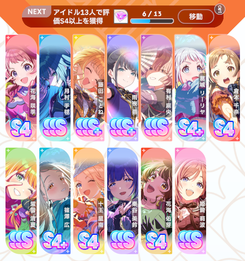 学マス 千奈ちゃんでS4達成、S4は6人目だけど… ※PLV79ももうすぐ