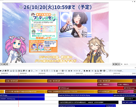 学マスの新しい動画を作成中&GジェネはF91まで進んだ