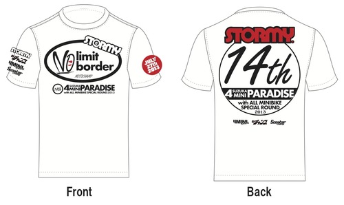 Ver4 LOGO_bl_rd_stomy_motochamp_4MINIparadiseTshirt [Ѥ]
