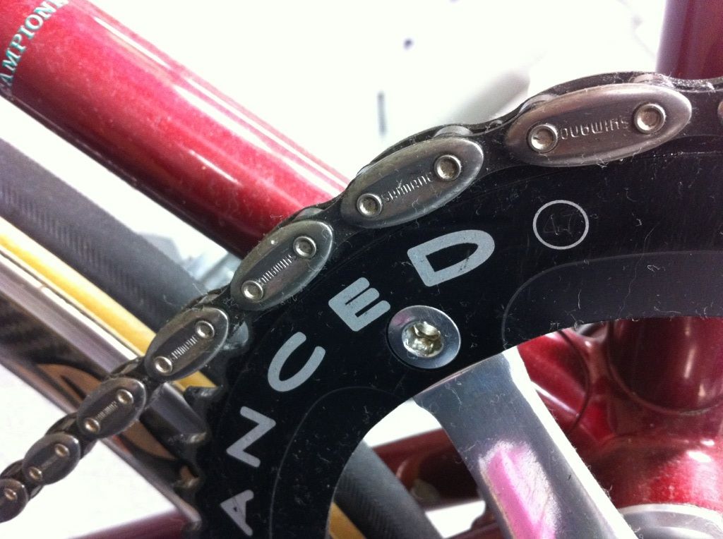 ◆ボン◆ 自転車アーモンドチェーン SHIMANO アーモンドチェーン ◇ボン◇ 自転車アーモンドチェーン 先日