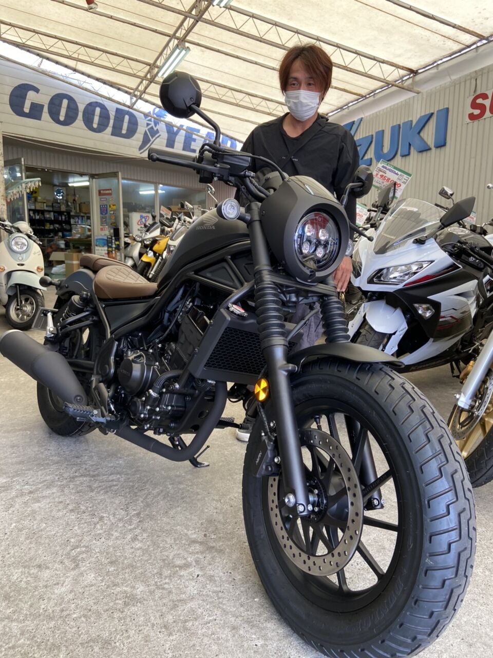 レブル２５０ｓエディション納車 バイクショップ モト ブーイングのブログ Motobooing Net 和歌山県田辺市