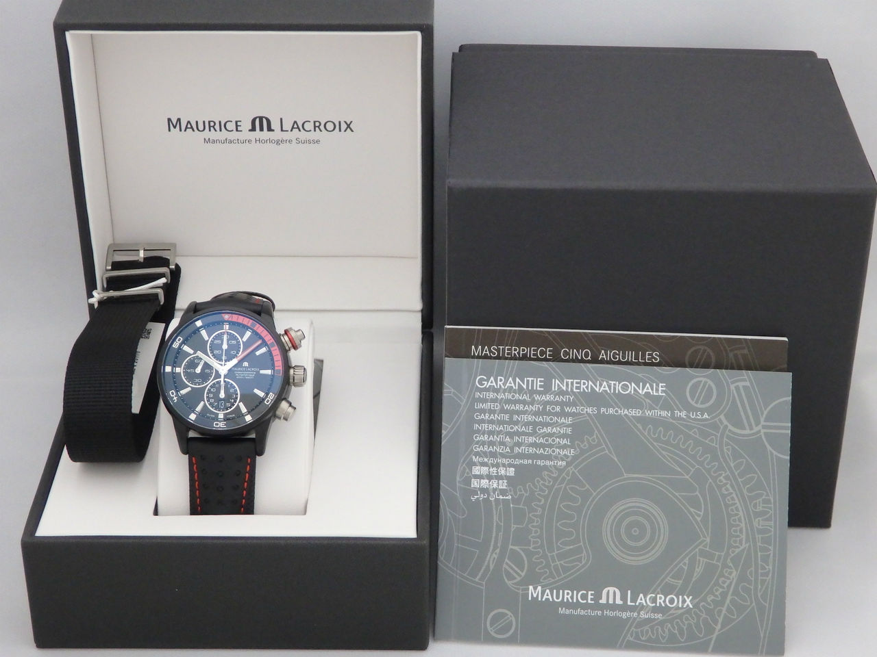 MAURICE LACROIX モーリス・ラクロア メンズ腕時計 ポントス S エクストリーム リミテッド 限定999本 PT6028-ALB01-331 ブラック文字盤 アルミ合金 自動巻き