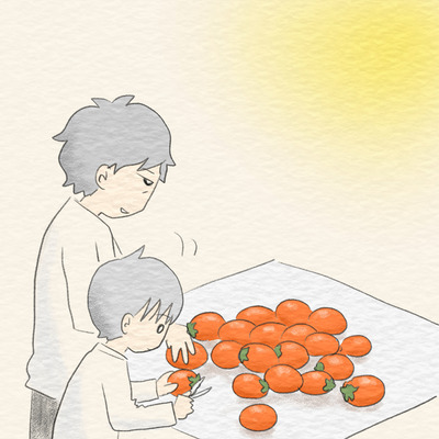391 干し柿作り2