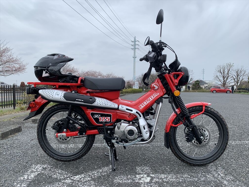 バイク カスタム】ハンターカブにCT110のヒートガードを取付けた