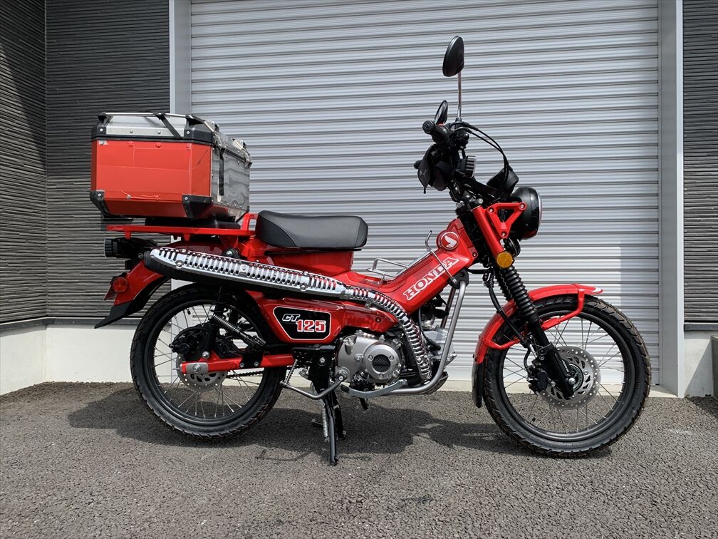 バイク カスタム】ハンターカブにCT110のヒートガードを取付けた