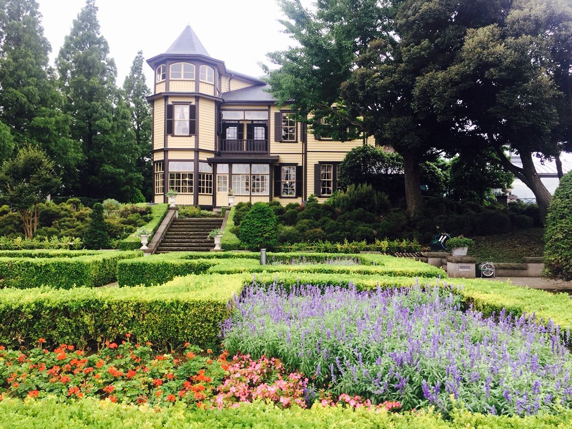 イタリア山庭園 ポンポン 花
