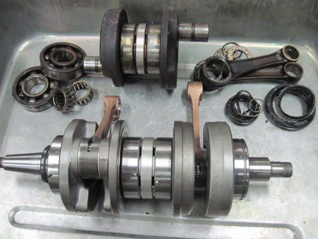 RZ350RRクランク組替芯出し : スポーツプラザ モトプラン