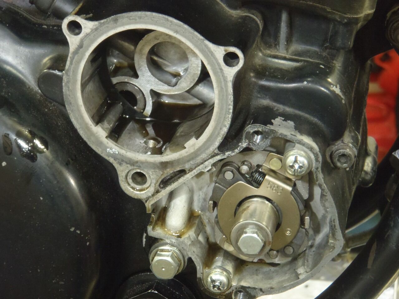 Xt500に青スプリングは滑るらしい 続 自由単車おやじの絵日記