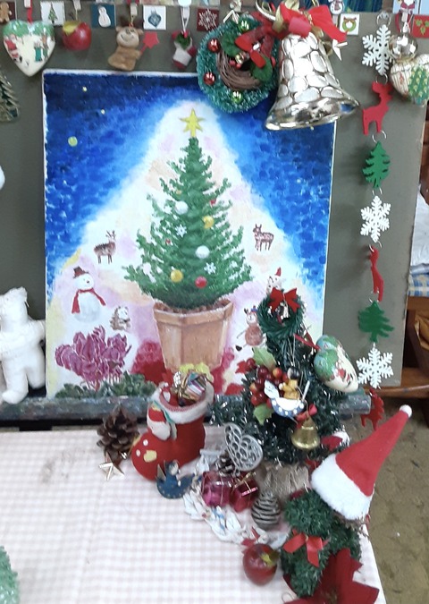 絵の教室 絵画アトリエ日誌:絵の教室クラスレポート 2025.12月🏡🎄🍷