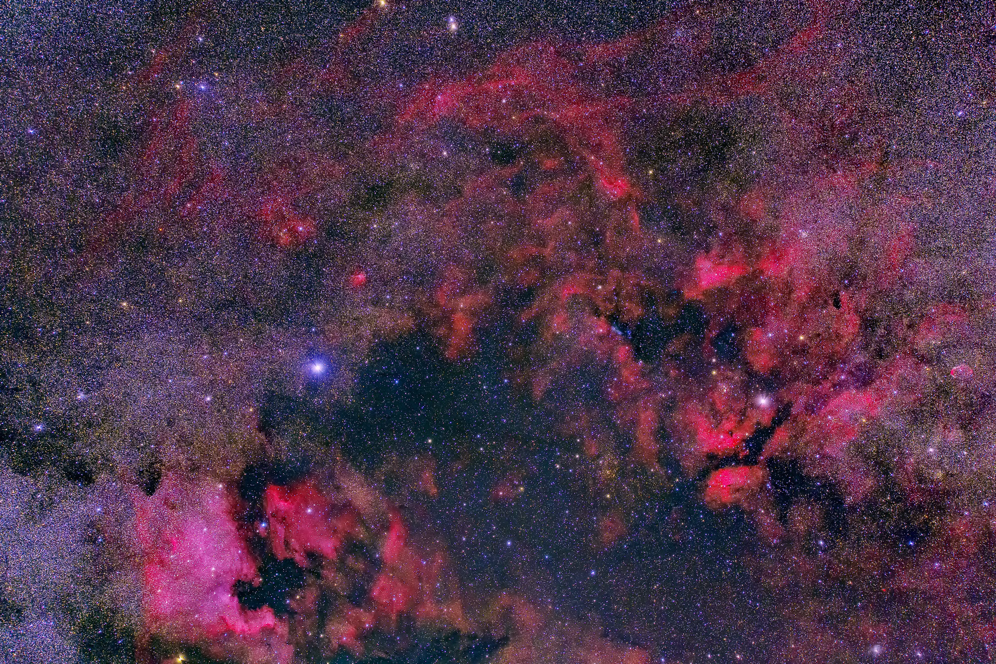 はくちょう座 サドル付近 北アメリカ星雲 星空旅 写真旅 はくちょう座 サドル付近 北アメリカ星雲 星空旅 写真旅