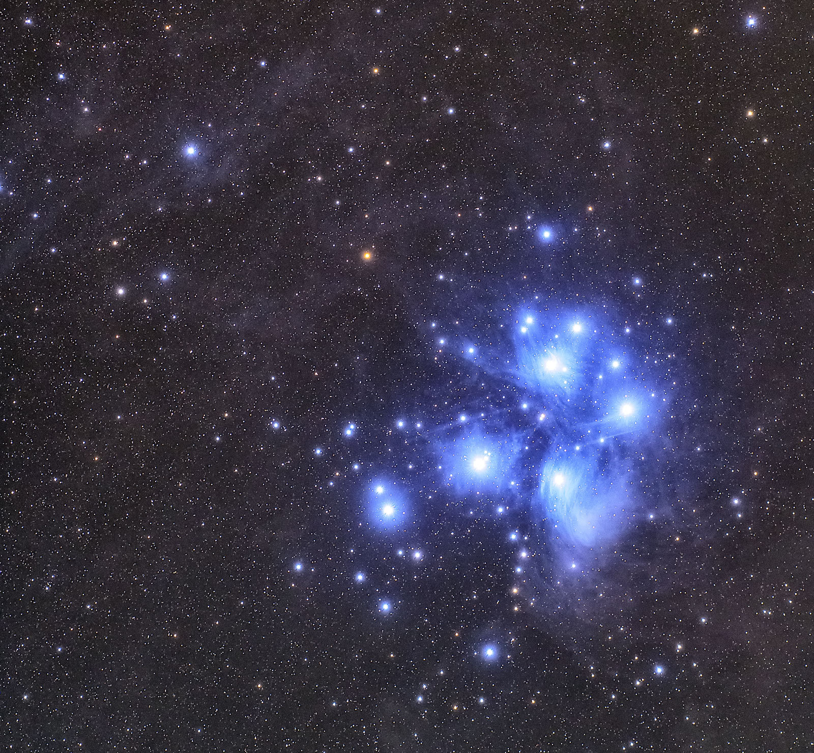 星はすばる M45プレアデス星団 星空旅 写真旅 星はすばる M45プレアデス星団 星空旅 写真旅