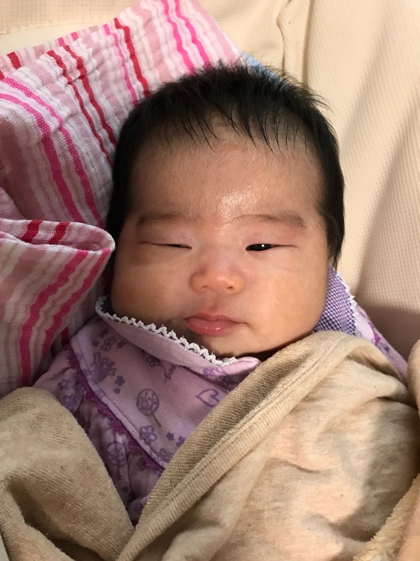 生後2ヶ月 あおぞらとだいちに咲く花 生後2ヶ月 あおぞらとだいちに咲く花