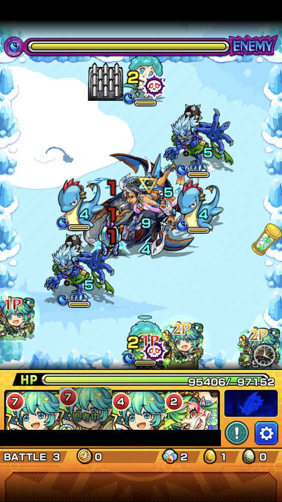 閑話 ２６９６ モンスト 続 モンスポット新ex シーラ戦周回 獣マーリン 改の複数積みとか ゲーム雑記