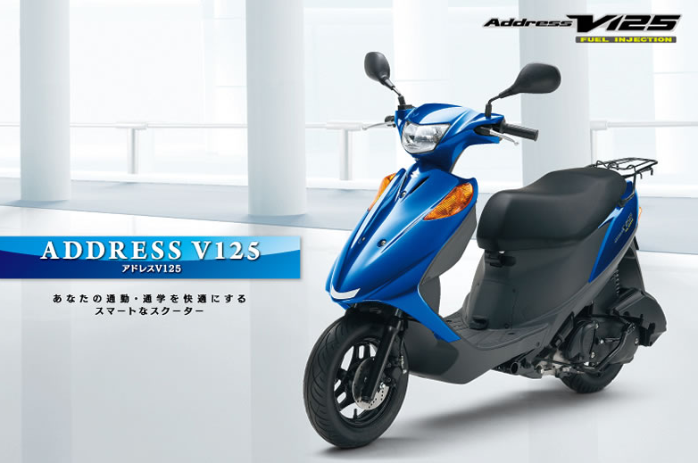 スズキ アドレスV125G グリップヒーター付き スマホスタンド 千葉県