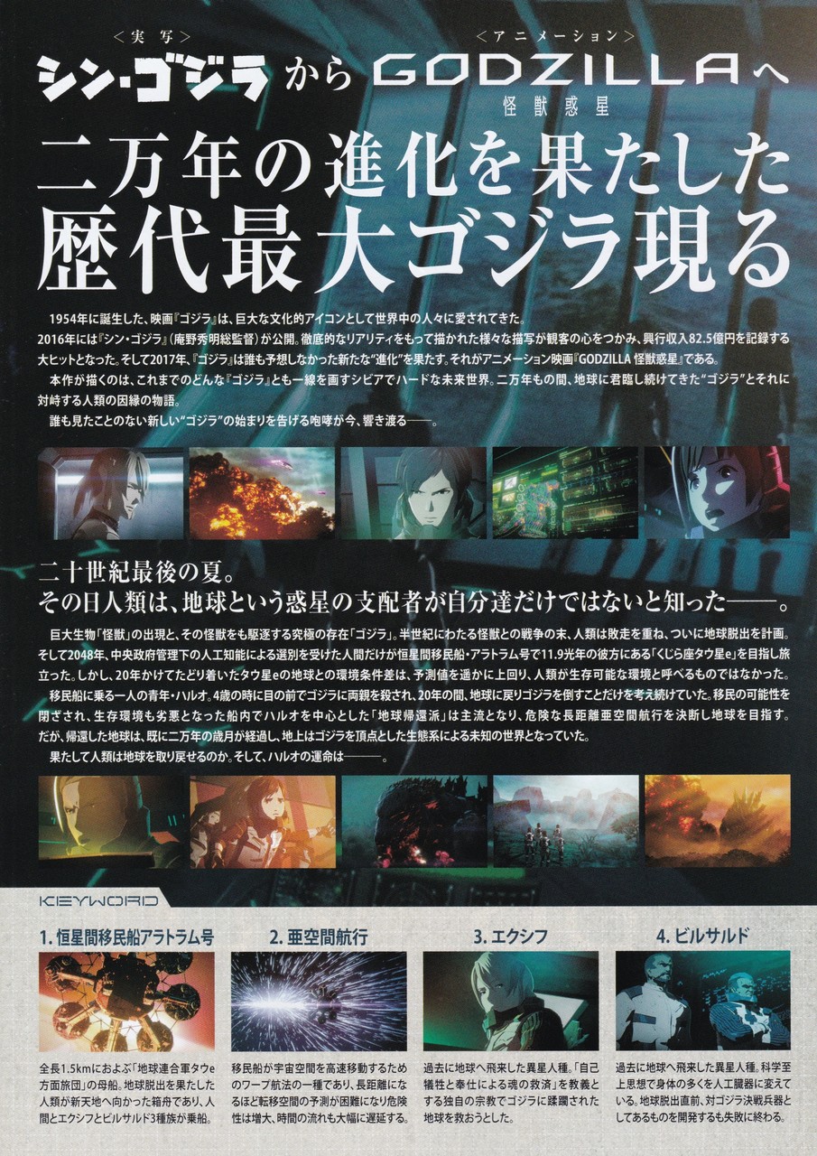 Godzilla 怪獣惑星 映画チラシコレクション Godzilla 怪獣惑星 映画チラシコレクション