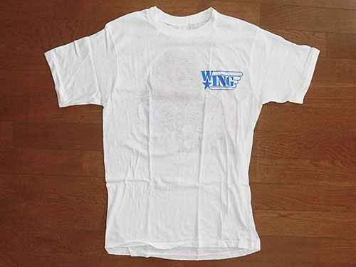90s' 直筆サイン付きTシャツレザーフェイス IWAJAPAN W☆ING