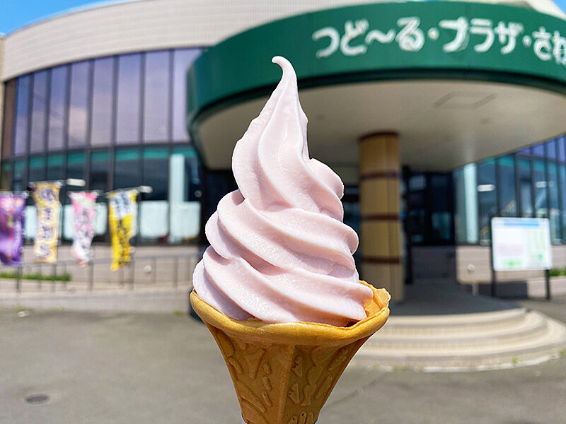 森町 限定ほたて飯とブルーベリーソフト「道の駅 つどーる・プラザ