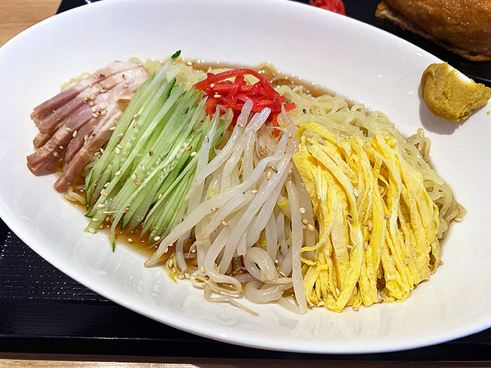 激細麺の冷やし中華がガチ美味い！函館市鍛冶「立喰いそば 新橋」