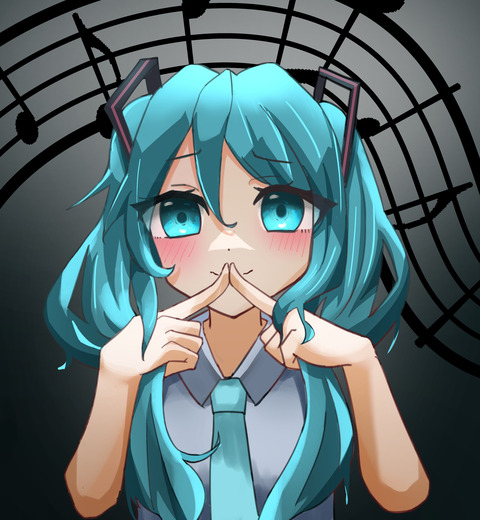 【画像】初音ミクちゃんの絵描いたンゴ！！