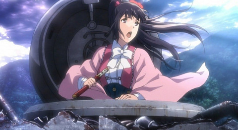 甲鉄城のカバネリ 4話感想 画像 これで序章終了という感じだな 血を飲むシーンが凄く美しかった もゆげん 萌癒元