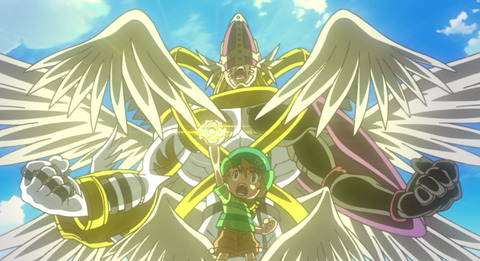 デジモンアドベンチャー 64話感想 画像 パタモンとテイルモンが究極体のセラフィモン オファニモンに進化 アニメ特化アンテナ