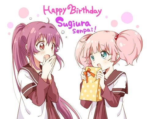 《ゆるゆり》なもり先生が描いた綾乃ちゃんの誕生日イラストかわえええ