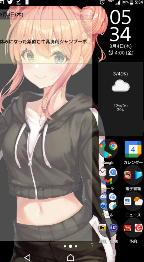 画像 ワイがスマホのホーム画面について悩みに悩んで出した結論がこちら アニメのにゅーす