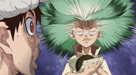 Dr Stone ドクターストーン 7話感想 画像 千空とクロムの出会い もゆげん 萌癒元 Dr Stone ドクターストーン 7話感想 画像 千空とクロムの出会い もゆげん 萌癒元