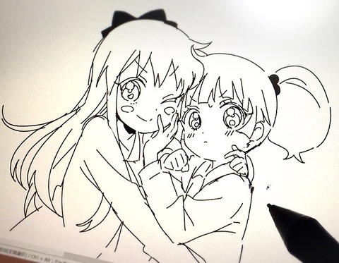 《ゆるゆり》なもり先生が新規に描いた「京ちな」が可愛すぎる