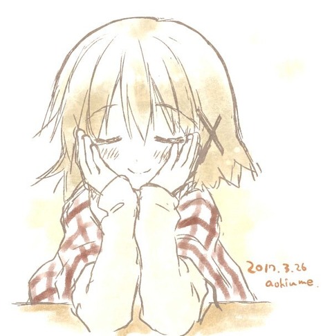 蒼樹うめ先生が描いた ひだまりスケッチ ハニカム再放送 最終話感謝イラストのゆのっちが可愛すぎる もゆげん 萌癒元