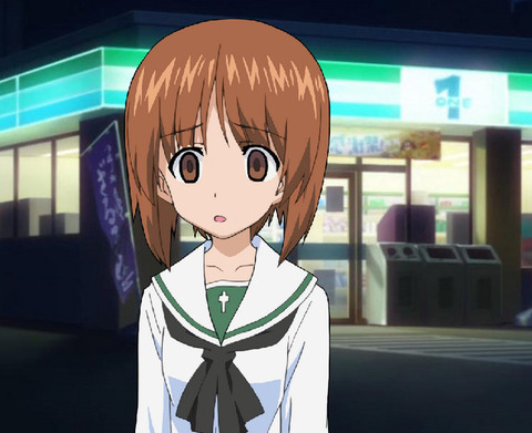 ガルパン コンビニを追い出されてしまった西住みほ もゆげん 萌癒元