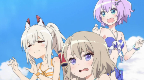 アズールレーン びそくぜんしんっ 4話感想 画像 水着の女の子たちは最高です もゆげん 萌癒元