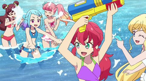 《アイカツフレンズ！》69話感想・画像 頑張るための休息、水着回