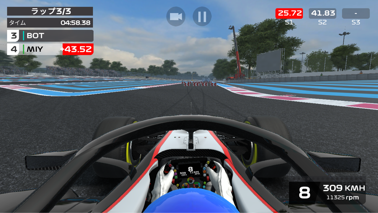 F1 Mobile Racing を検証する 速度編 F1 えきぞーすとのーと
